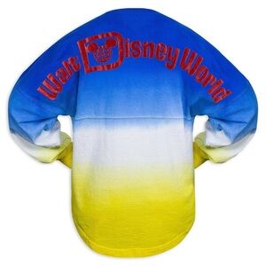 Walt Disney World Snow White Princess Dip-Dye Spirit Jersey Blue/Yellow Sz XS